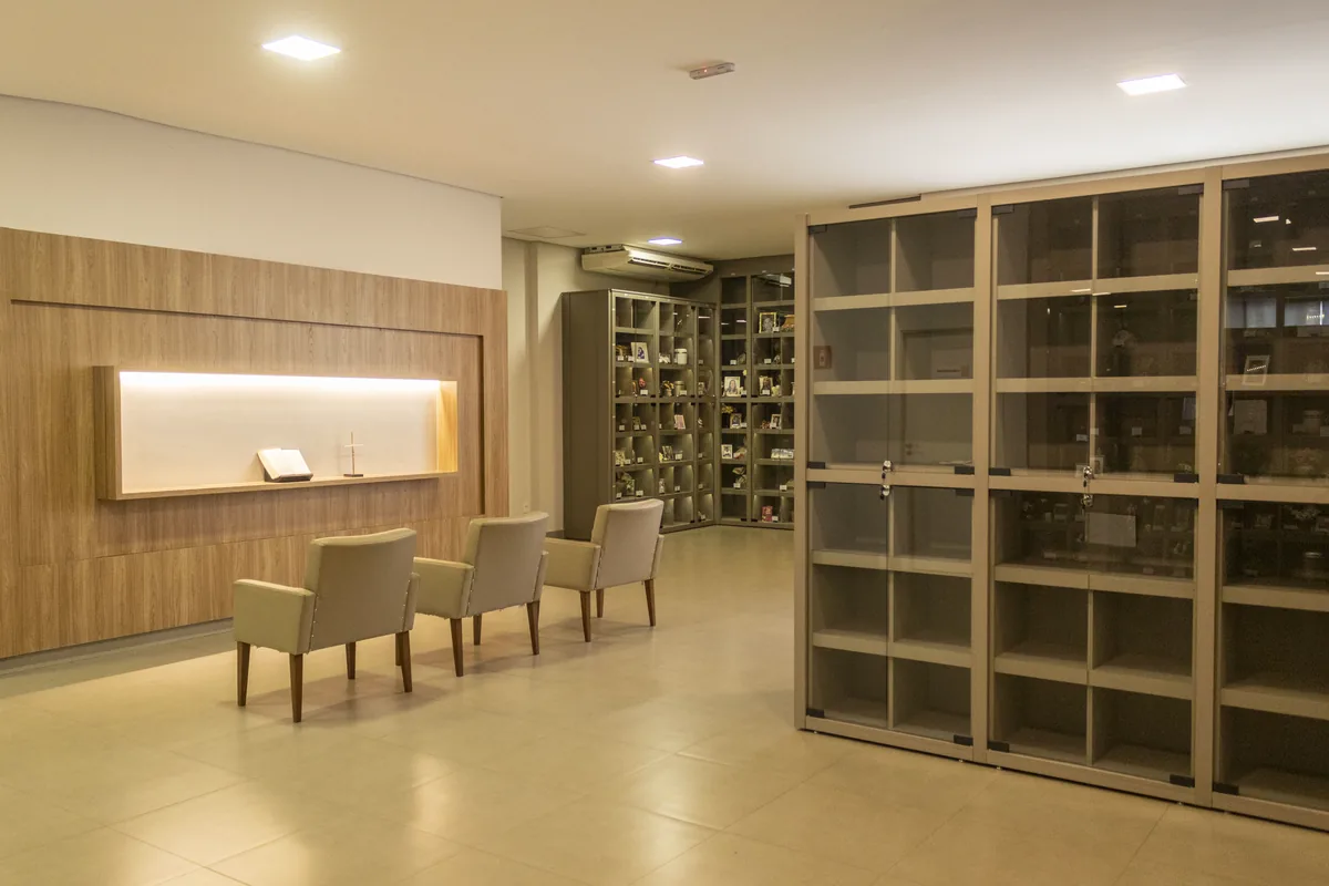 Sala de contemplação do cinzário